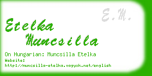 etelka muncsilla business card